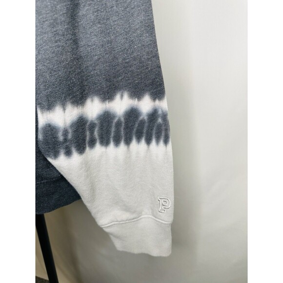 Victoria Secret PINK Gray‎ Tie-Dye Hoodie Pullover Sweatshirt Women's MEDIUM - Picture 6 of 10